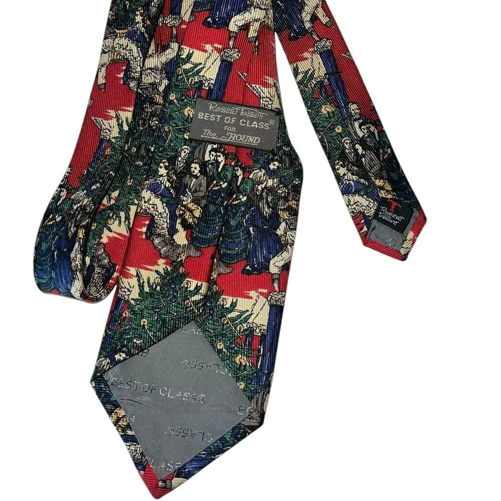 Vintage Silk Christmas Tie